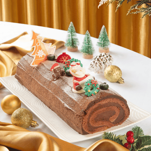 Classic Chocolate Log Cake