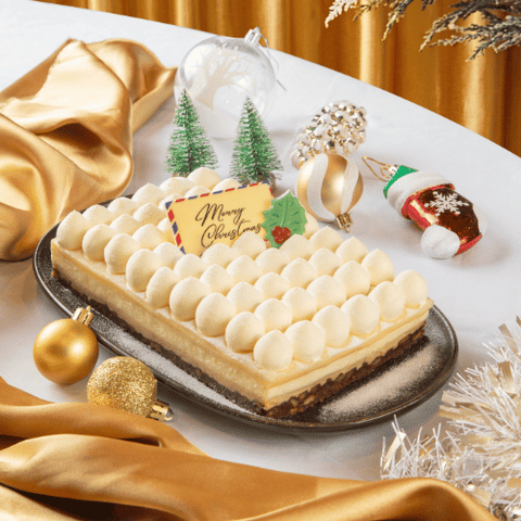 Earl Grey Yuzu Log Cake