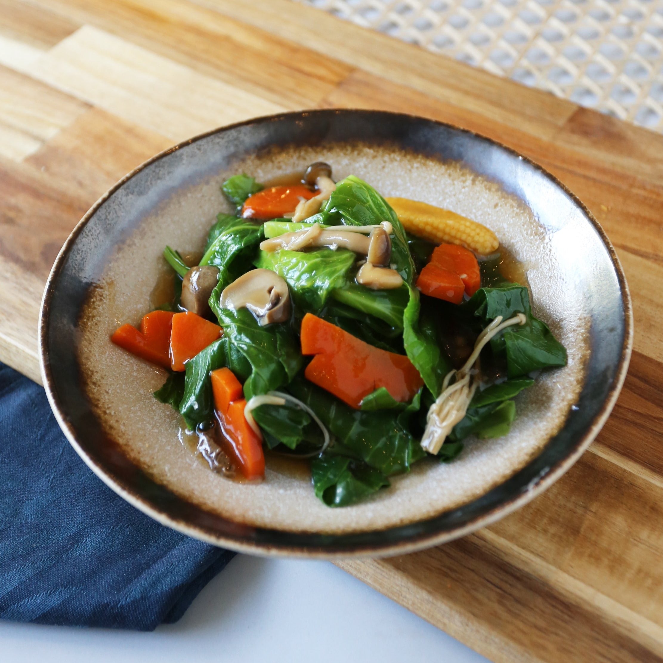 Baby Kailan in Oyster Sauce (Tumis Kailan Sausa Tiram) Furama RiverFront