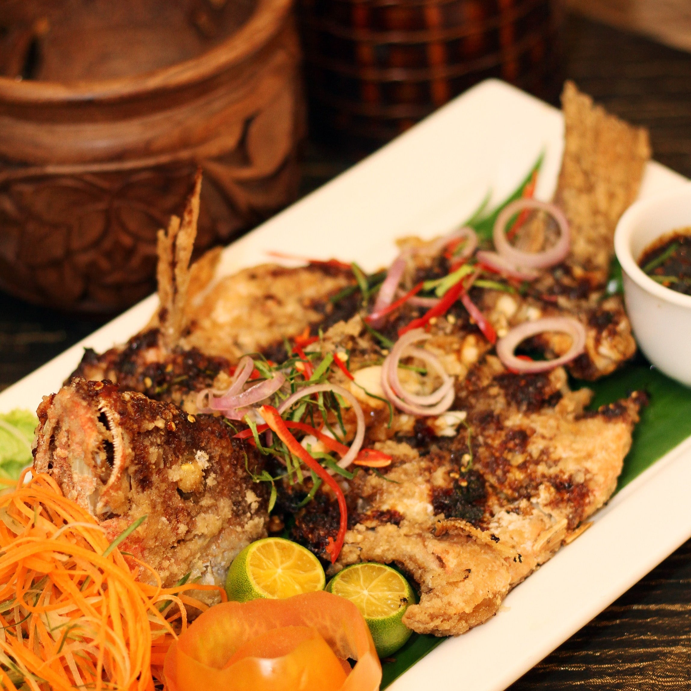 Grilled Fish with Sweet Soy Sauce (Ikan Bakar Jimbaran) Furama RiverFront